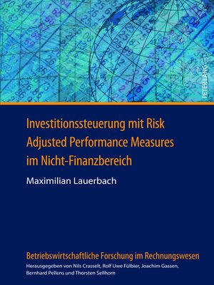 cover image of Investitionssteuerung mit Risk Adjusted Performance Measures im Nicht-Finanzbereich